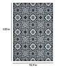 Black Persian Polypropylene 8 ft x 10 ft Machine Made Carpet