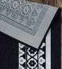 Black Persian Polypropylene 6 ft x 9 ft Machine Made Carpet