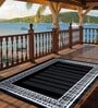 Black Persian Polypropylene 6 ft x 9 ft Machine Made Carpet