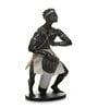 Black Polyresin Human Figurine