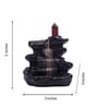 Black Polyresin Dropping FountainSmoke Backflow Cone Incense Holder