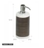Black Polyresin Soap Dispenser (420 Ml)