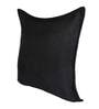 Black Solid Jute 16 x 16 Inches Cushion Covers (Set of 5)
