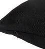 Black Solid Jute 18 x 18 Inches Cushion Covers (Set of 2)