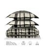 Black Printed 180 TC Pure Cotton King Sized Bedsheet with 2 Pillow Covers