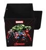 Black Avengers Non Woven Foldable 60 Litre Laundry Basket (Set Of 2 )