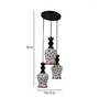 Titan Black PVC Cluster Hanging Light