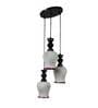 Alazne Black PVC Cluster Hanging Light