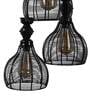 Walton Black PVC Cluster Hanging Light