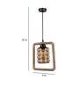 Luxuria Black PVC Hanging Light