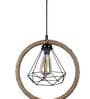 Gladus Black PVC Hanging Light