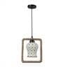 Erina Black PVC Hanging Light