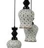 Sanna Black PVC Cluster Hanging Light