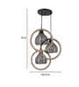 Ember Black PVC Cluster Hanging Light