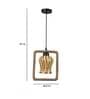 Kyran Black PVC Hanging Light