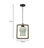 Erina Black PVC Hanging Light