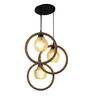 Black Pvc 3 Light Cluster Hanging Lights