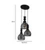Walton Black PVC Cluster Hanging Light