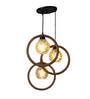 Euclid Black PVC Cluster Hanging Light