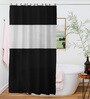 Black PVC Shower Curtain (Length: 78, Width: 72 Inches)