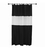Black PVC Shower Curtain (Length: 78, Width: 72 Inches)