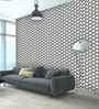 Black PVC Vinyl Decorative Wallpaper With 3D Pattern