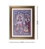 Radha Krishna Spiritual Love Original Handmade Madhubani Painting