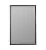 Black Rectangular  Aluminium Mirror