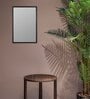 Black Rectangular  Aluminium Mirror