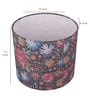 Black Red Floral Printed Fabric Contemporary Table Lamp Shade
