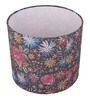 Black Red Floral Printed Fabric Contemporary Table Lamp Shade