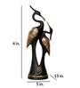 Black Resin Duck Figurine
