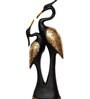 Black Resin Duck Figurine