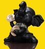 Black Resin Elephant Figurine