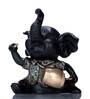 Black Resin Elephant Figurine