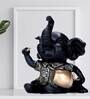 Black Resin Elephant Figurine