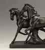 Black Resin Running Horse