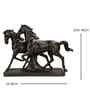 Black Resin Running Horse