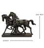 Black Resin Running Horse