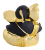 Black Resin Small Ganpati Statue Ganesha Idol