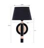 Roma Metal Wall Mounted Uplight Sconce (Black & Gold)