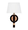 Roma Metal Wall Mounted Uplight Sconce (Black & Gold)