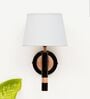 Roma Metal Wall Mounted Uplight Sconce (Black & Gold)