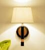 Roma Metal Wall Mounted Uplight Sconce (Black & Gold)
