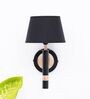 Roma Metal Wall Mounted Uplight Sconce (Black & Gold)