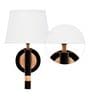 Roma Metal Wall Mounted Uplight Sconce (Black & Gold)