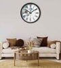 Black Round 8 Inches Plastic Table Clock