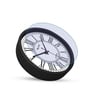 Black Round 8 Inches Plastic Table Clock
