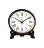 Black Round 8 Inches Plastic Table Clock
