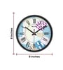 Black Round 8 Inches Plastic Table Clock